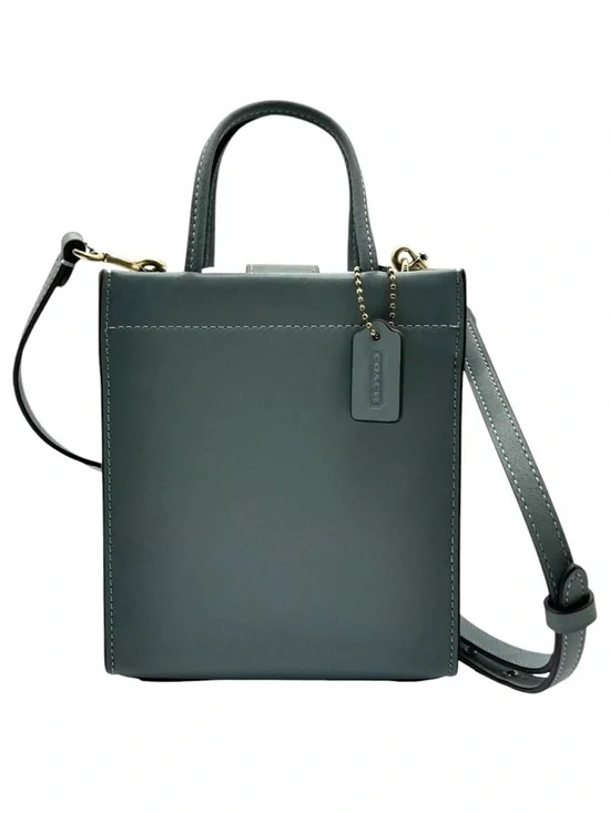 COACH Mini Cashin Tote in Sage Glovetanned Leather - Picture 1 of 11